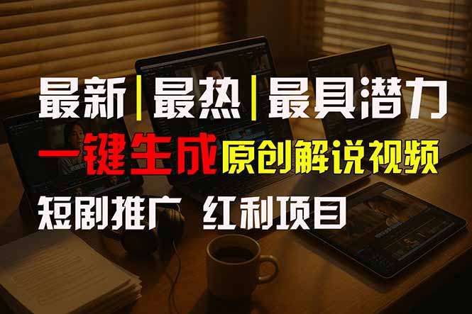 （15658期）短剧推广新思路，AI一键生成原创解说视频，10分钟产出100条，30天赚了5.5w网赚项目-副业赚钱-互联网创业-资源整合网创云库