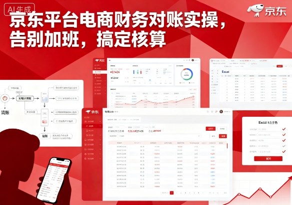 京东平台电商财务对账实操，告别加班，搞定核算网赚项目-副业赚钱-互联网创业-资源整合网创云库