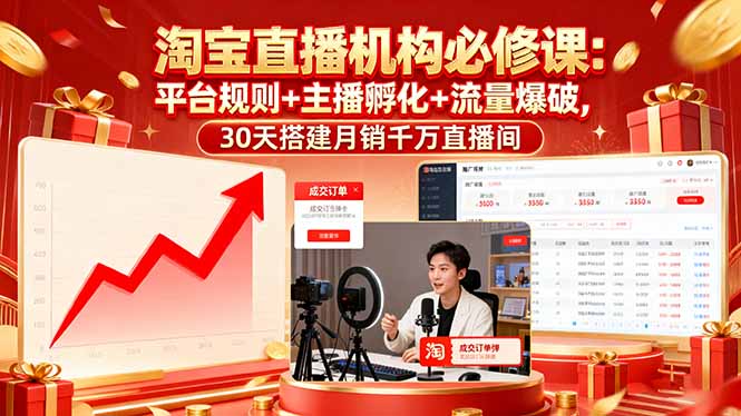 20250928015703-68d895ef77448.jpg (16087期)淘宝直播机构必修课:平台规则/主播孵化/流量爆破,30天搭建月销千万直播间