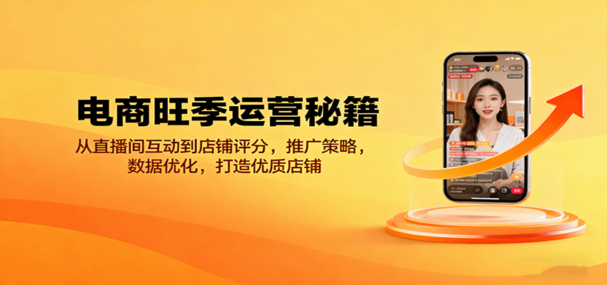 20251005035816-68e1ecd851447.png 电商旺季运营秘籍:从直播间互动到店铺评分,推广策略,数据优化,打造优质店铺