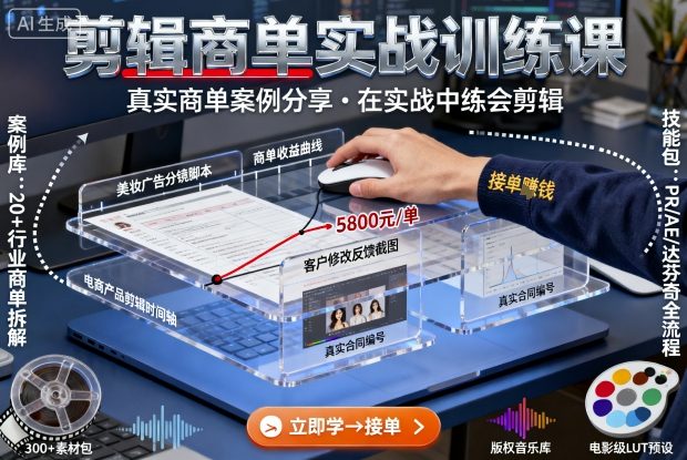 20251005035902-68e1ed06947ec.jpg 剪辑商单实战训练课,真实商单案例分享,在实战中练会剪辑