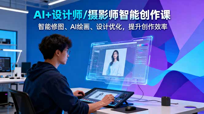 20251028113320-6900aa000156f.jpg (16398期)AI+设计师/摄影师智能创作课:智能修图、AI绘画、设计优化,提升创作效率