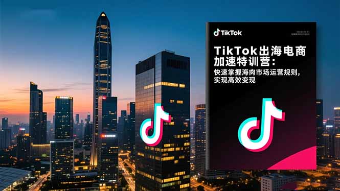 （16535期）TikTok出海电商加速特训营：快速掌握海外市场运营规则，实现高效变现网赚项目-副业赚钱-互联网创业-资源整合网创云库