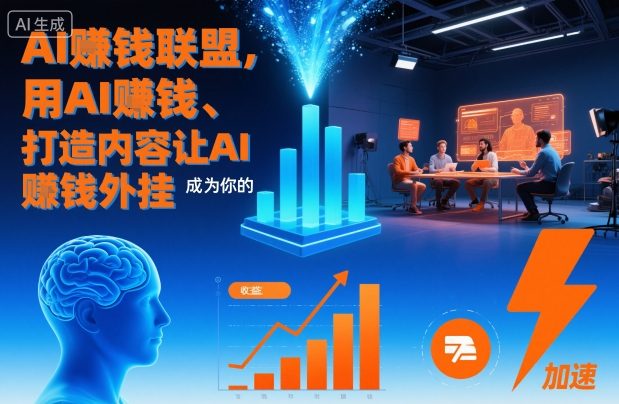 AI賺钱联盟，用AI賺钱、打造内容让AI成为你的賺钱外挂网赚项目-副业赚钱-互联网创业-资源整合网创云库