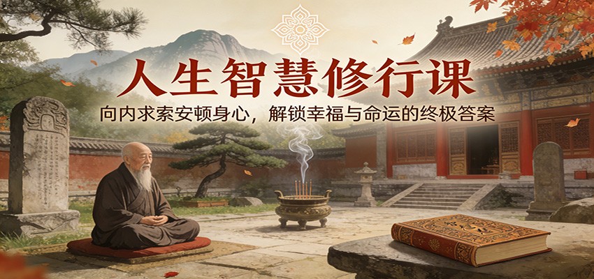人生智慧修行课：向内求索安顿身心，解锁幸福与命运的终极答案网赚项目-副业赚钱-互联网创业-资源整合网创云库