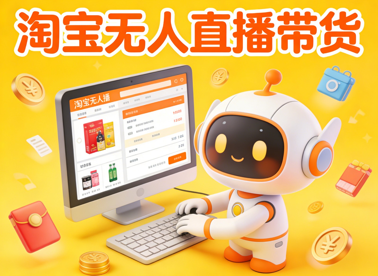 淘宝无人直播带货，24小时自动卖货，月佣金1W+，不违规不封号，不用露脸网赚项目-副业赚钱-互联网创业-资源整合网创云库