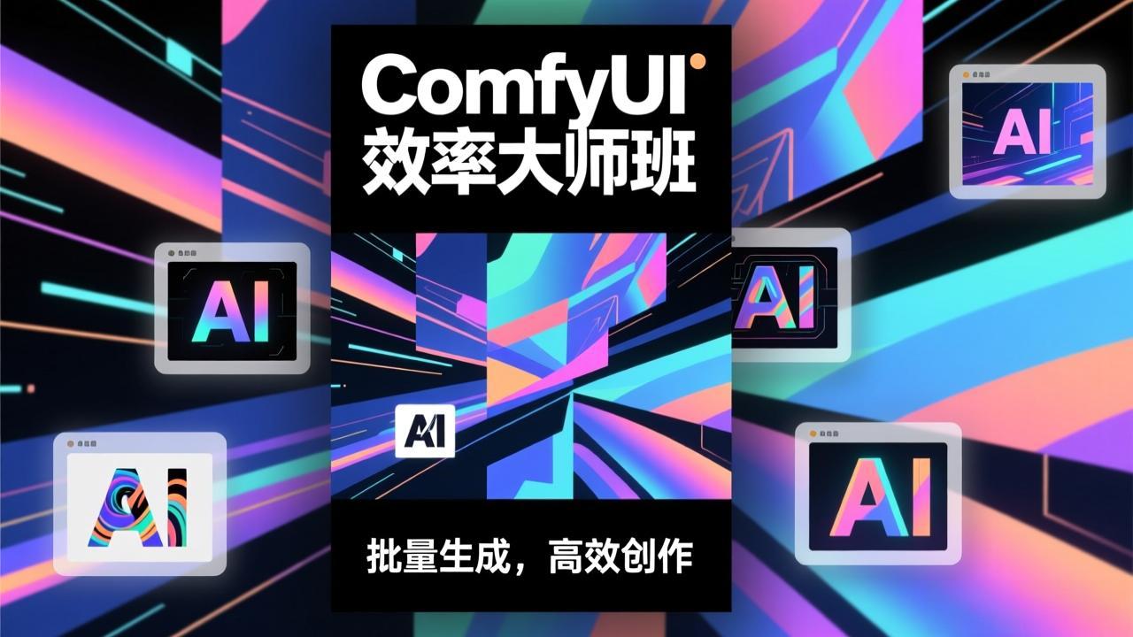 （17107期）ComfyUI效率大师班：工作流搭建，批量生成，将个人AI出图效率提升5-10倍，月接单收入1-3万网赚项目-副业赚钱-互联网创业-资源整合网创云库