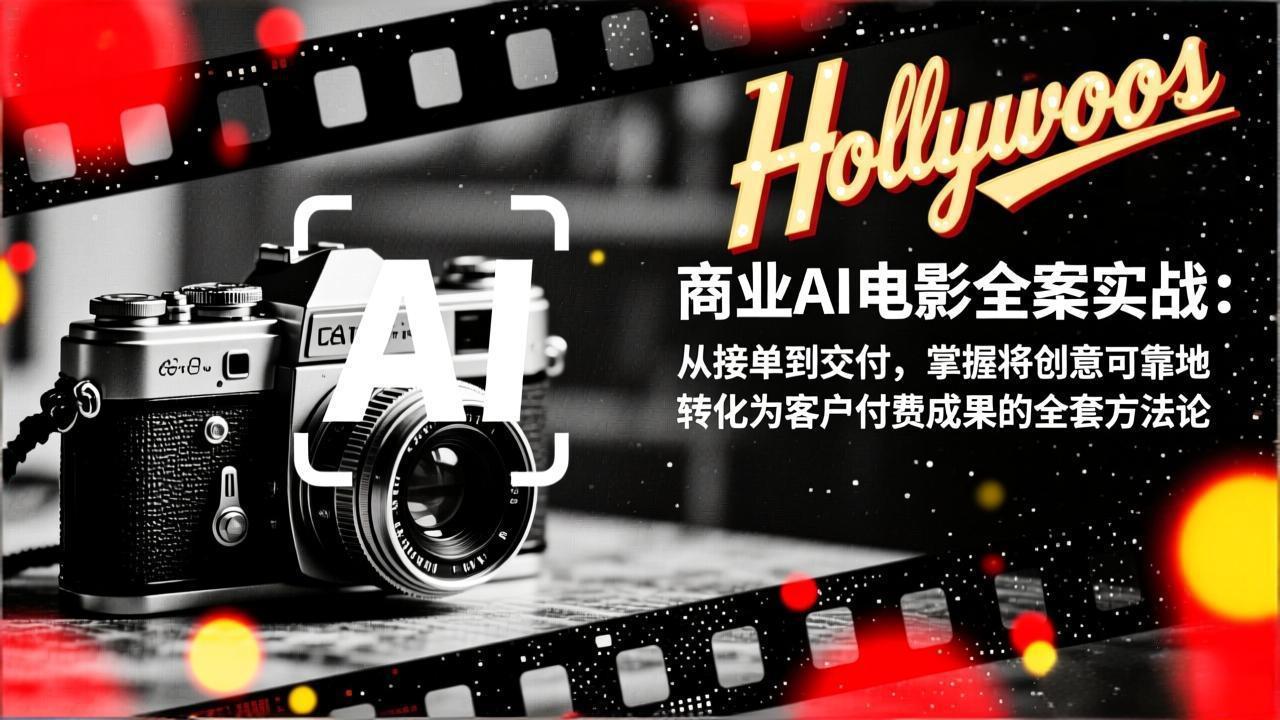 （17092期）商业AI电影全案实战：从接单到交付，掌握将创意可靠地转化为客户付费成果的全套方法论网赚项目-副业赚钱-互联网创业-资源整合网创云库