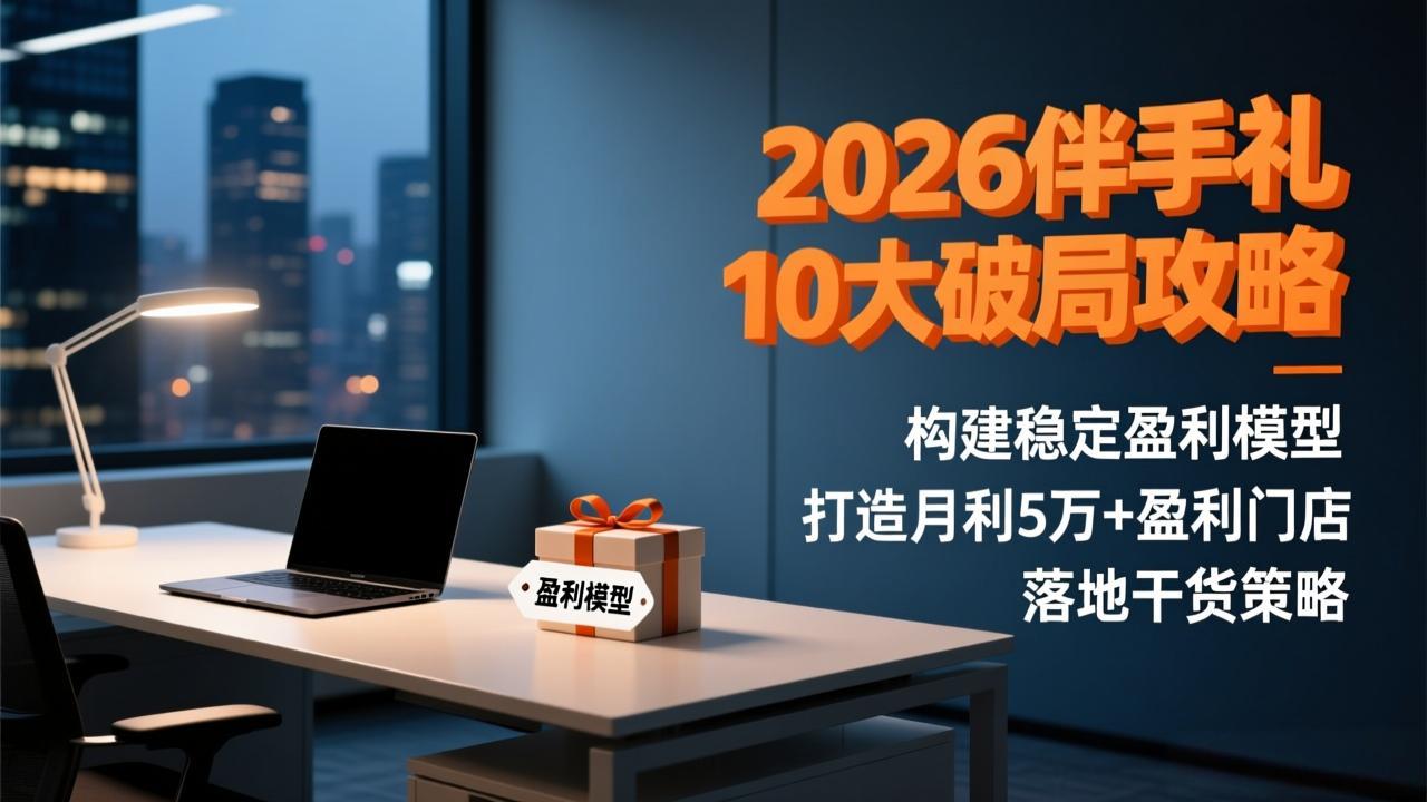 （17191期）2026伴手礼10大破局攻略：构建稳定盈利模型，打造月利5万+盈利门店，落地干货策略网赚项目-副业赚钱-互联网创业-资源整合网创云库