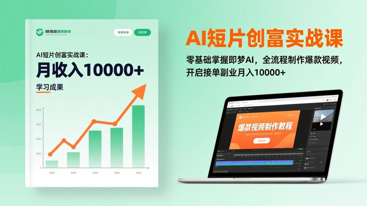 （17236期）AI短片创富实战课：零基础掌握即梦AI，全流程制作爆款视频，开启接单副业月入10000+(更新)网赚项目-副业赚钱-互联网创业-资源整合网创云库