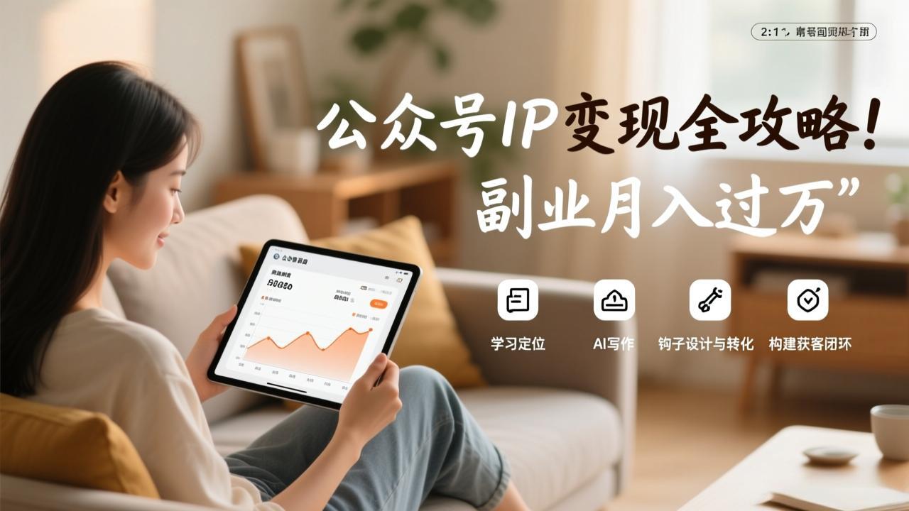 （17275期）公众号IP变现全攻略，学习定位、AI写作、钩子设计与转化，构建获客闭环，副业月入过万网赚项目-副业赚钱-互联网创业-资源整合网创云库