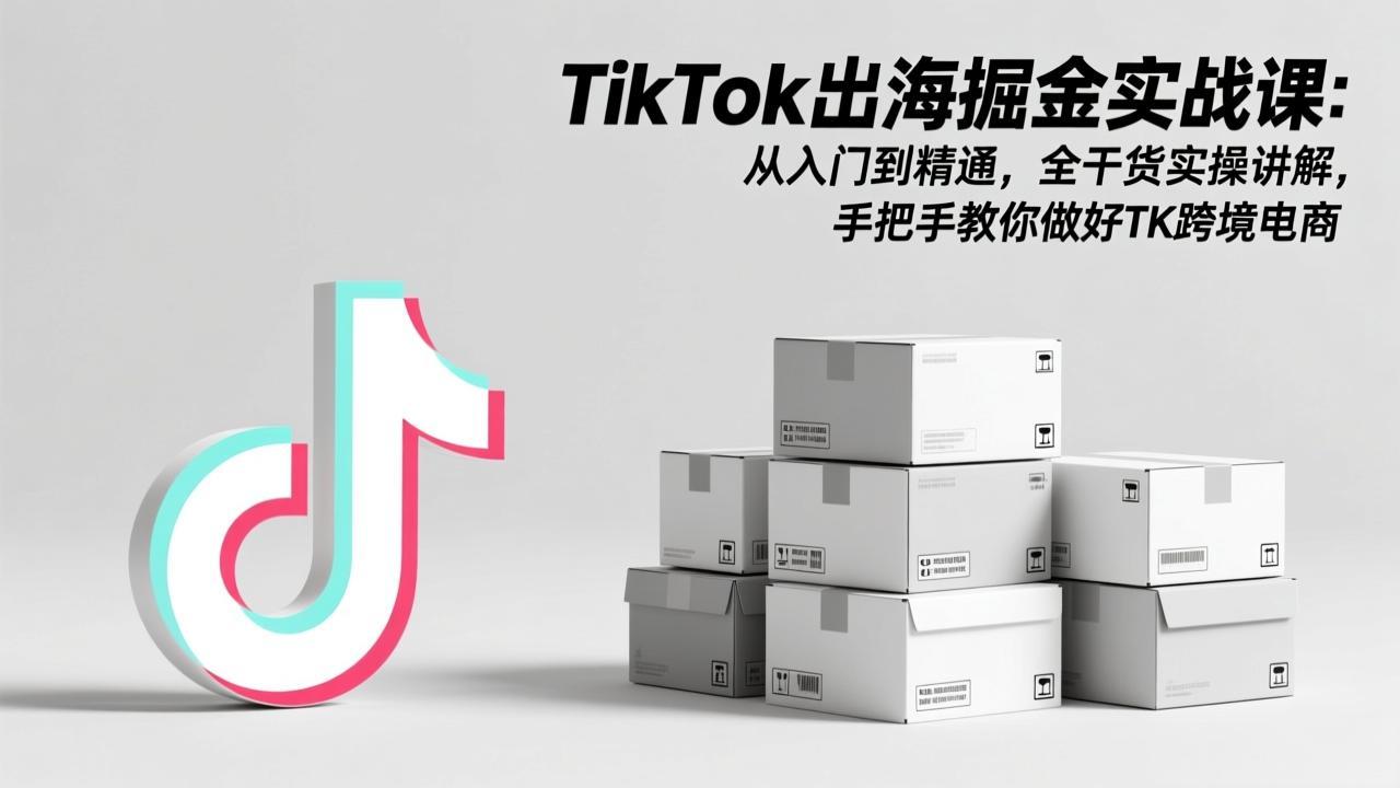 （17368期）TikTok出海掘金实战课：从入门到精通，全干货实操讲解，手把手教你做好TK跨境电商网赚项目-副业赚钱-互联网创业-资源整合网创云库