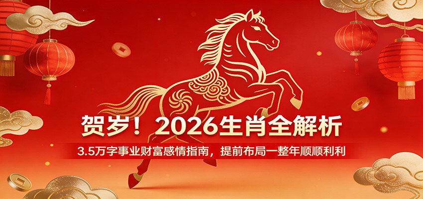 贺岁！2026生肖全解析，3.5万字事业财富感情指南，提前布局一整年顺顺利利网赚项目-副业赚钱-互联网创业-资源整合网创云库