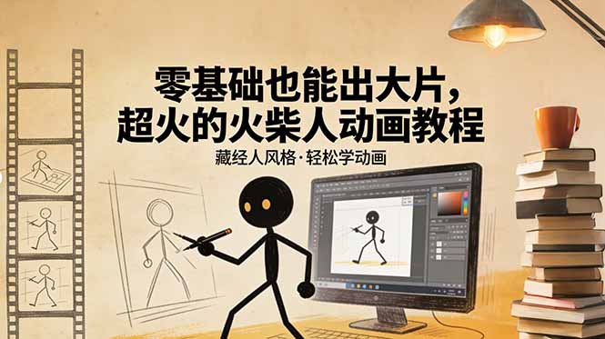 20260302035208-69a50968823f0.jpg (17464期)零基础也能出大片,超火的火柴人动画教程(藏经人风格)