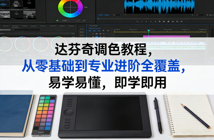 达芬奇调色教程，从零基础到专业进阶全覆盖，易学易懂，即学即用网赚项目-副业赚钱-互联网创业-资源整合网创云库