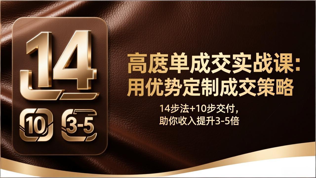 20260310032530-69af8f2a4a58d.jpeg (17572期)高客单成交实战课:用优势定制成交策略,14步法+10步交付,助你收入提升3-5倍