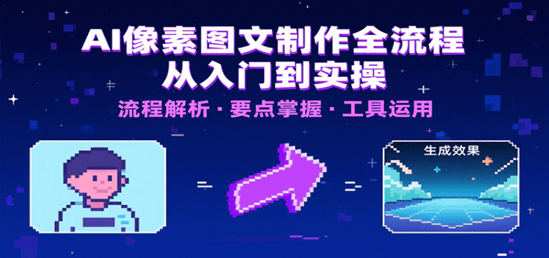 AI像素图文制作全流程：内容要点、文案选择及所用工具，助你快速入局网赚项目-副业赚钱-互联网创业-资源整合网创云库