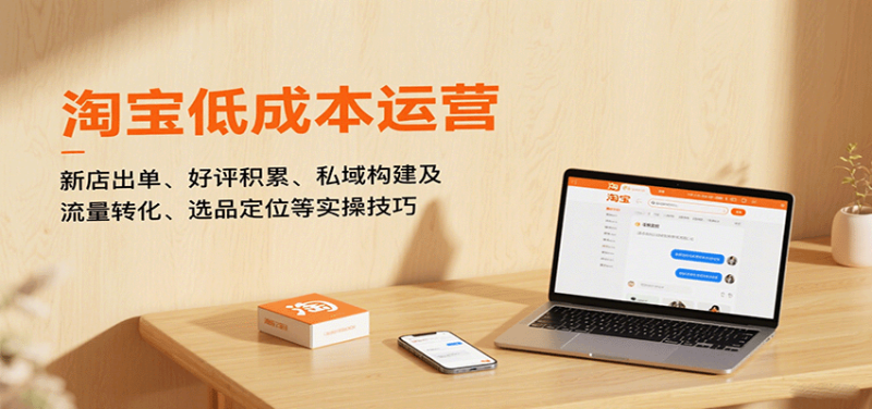 淘宝低成本运营,新店出单、好评积累、私域构建及流量转化、选品定位等实操技巧网赚项目-副业赚钱-互联网创业-资源整合网创云库