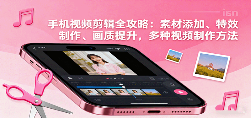 手机视频剪辑全攻略：素材添加、特效制作、画质提升，多种视频制作方法网赚项目-副业赚钱-互联网创业-资源整合网创云库