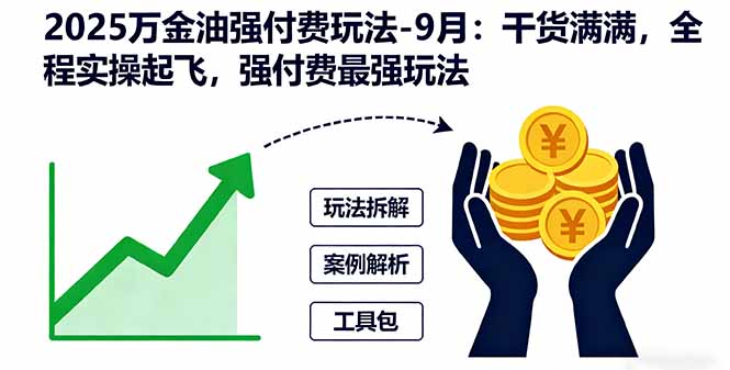 （16202期）2025万金油强付费玩法-9月：干货满满，全程实操起飞，强付费最强玩法网赚项目-副业赚钱-互联网创业-资源整合网创云库