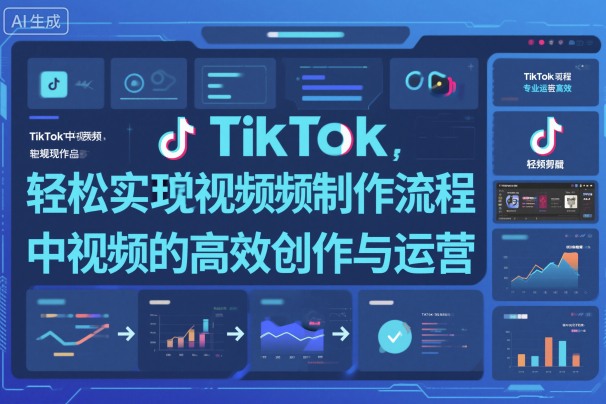 TikTok中视频制做流程，轻松实现Tk中视频的高效创作与运营网赚项目-副业赚钱-互联网创业-资源整合网创云库