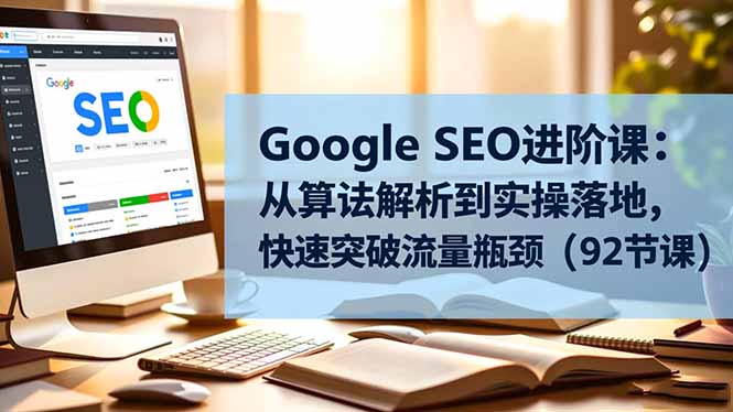（16576期）Google SEO进阶课：从算法解析到实操落地，快速突破流量瓶颈（92节课）网赚项目-副业赚钱-互联网创业-资源整合网创云库
