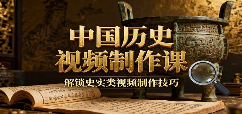 中国历史视频制作课：疆域地图集+参考文案+练习素材，解锁史实类视频制作技巧网赚项目-副业赚钱-互联网创业-资源整合网创云库