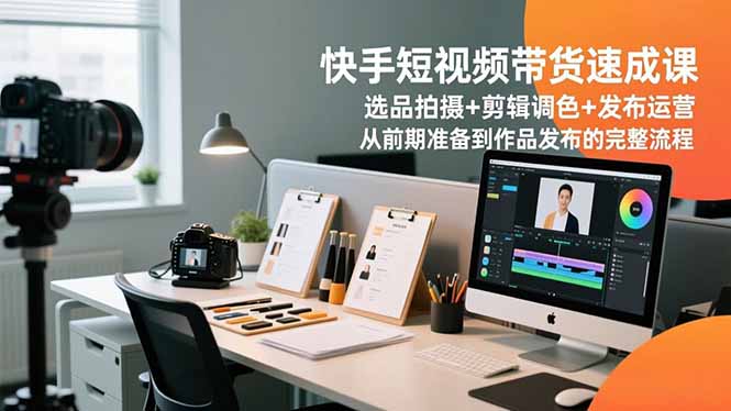 （16752期）快手短视频带货速成课，选品拍摄+剪辑调色+发布运营，从前期准备到作品发布的完整流程网赚项目-副业赚钱-互联网创业-资源整合网创云库