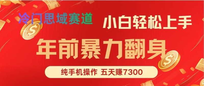 （16881期）年前爆火项目，每单可以赚个300-2000，5天赚了7300网赚项目-副业赚钱-互联网创业-资源整合网创云库