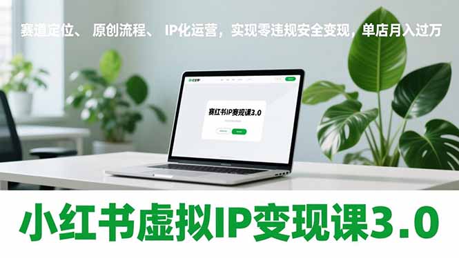 （17029期）小红书虚拟IP变现课3.0，赛道定位、原创流程、IP化运营，实现零违规安全变现，单店月入过万网赚项目-副业赚钱-互联网创业-资源整合网创云库