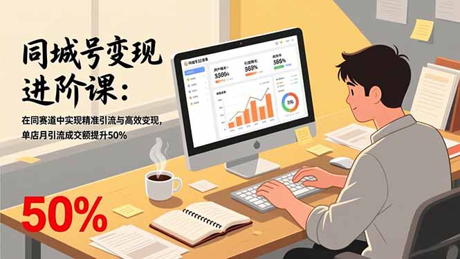 （17015期）同城号变现进阶课：在同城赛道中实现精准引流与高效变现，单店月引流成交额提升50%网赚项目-副业赚钱-互联网创业-资源整合网创云库
