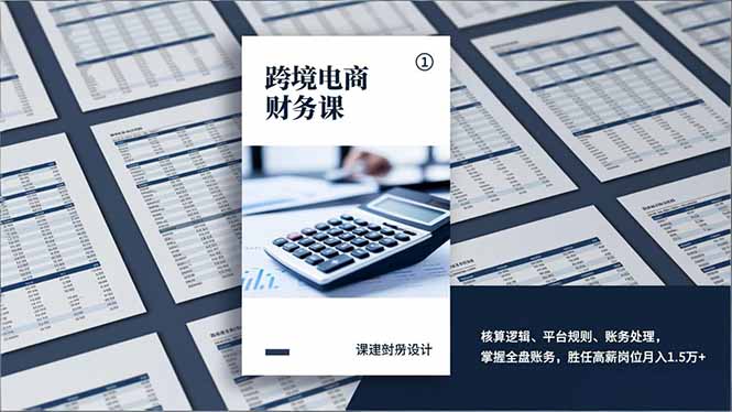 （17036期）跨境电商财务课，核算逻辑、平台规则、账务处理，掌握全盘账务，胜任高薪岗位月入1.5万+网赚项目-副业赚钱-互联网创业-资源整合网创云库