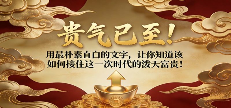 付费文章：贵气已至！用最朴素直白的文字，让你知道该如何接住这一次时代的泼天富贵！网赚项目-副业赚钱-互联网创业-资源整合网创云库