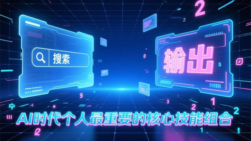 （17074期）付费文章：AI时代个人最重要的核心技能组合：“输出能力”和“搜索能力”网赚项目-副业赚钱-互联网创业-资源整合网创云库