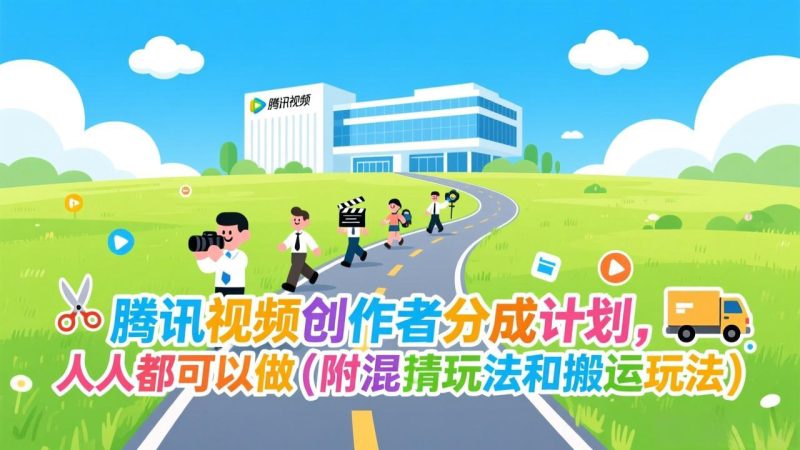 （17137期）腾讯视频创作者分成计划，人人都可以做（附混剪玩法和搬运玩法）网赚项目-副业赚钱-互联网创业-资源整合网创云库