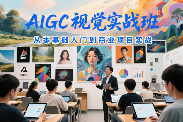 AIGC视觉实战班，从零基础入门到商业项目实战网赚项目-副业赚钱-互联网创业-资源整合网创云库