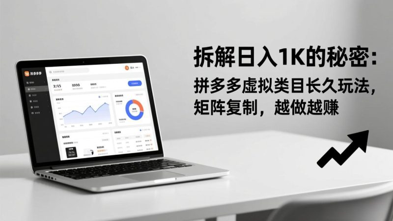（17247期）拆解日入 1K 的秘密：拼多多虚拟类目长久玩法，矩阵复制，越做越赚网赚项目-副业赚钱-互联网创业-资源整合网创云库