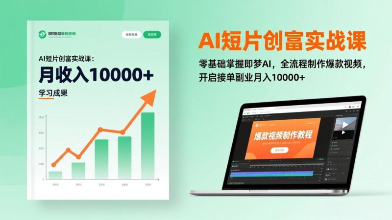 （17236期）AI短片创富实战课：零基础掌握即梦AI，全流程制作爆款视频，开启接单副业月入10000+(更新)网赚项目-副业赚钱-互联网创业-资源整合网创云库