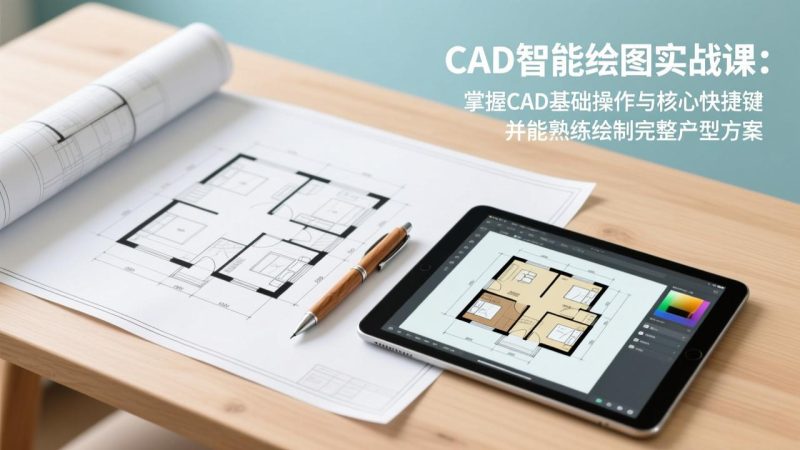 （17348期）CAD智能绘图实战课：掌握CAD基础操作与核心快捷键，并能熟练绘制完整户型方案网赚项目-副业赚钱-互联网创业-资源整合网创云库