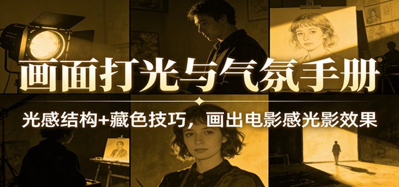 画面打光与气氛手册：光感结构+藏色技巧，画出电影感光影效果网赚项目-副业赚钱-互联网创业-资源整合网创云库