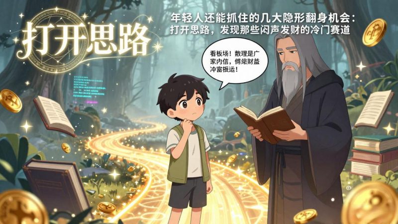 （17471期）付费文1+2：年轻人还能抓住的几大隐形翻身机会：打开思路，发现那些闷声发财的冷门赛道网赚项目-副业赚钱-互联网创业-资源整合网创云库